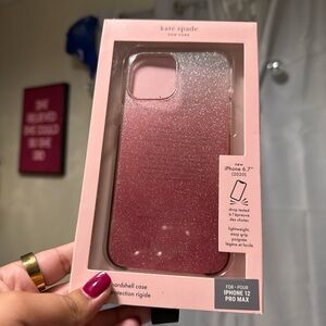 iPhone 12 Pro Max glitter Kate spade case